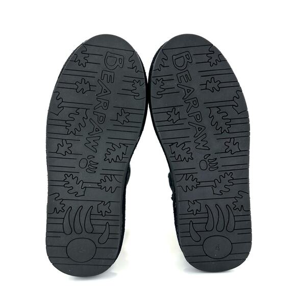 Bearpaw Emma Girls Black Winter Boot Size 4 Suede Waterproof Wool Lining Comfort - Picture 8 of 11